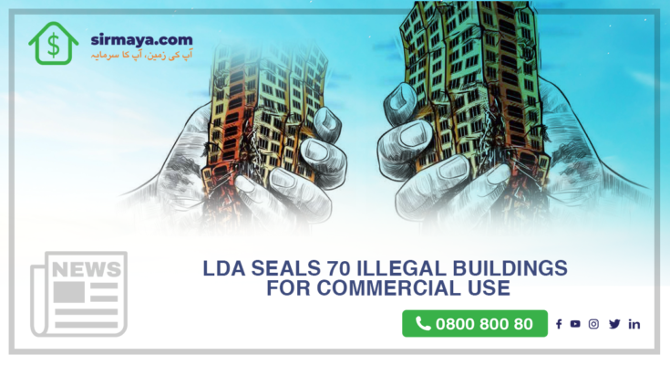 LDA seals 70 illegal buildings for commercial use