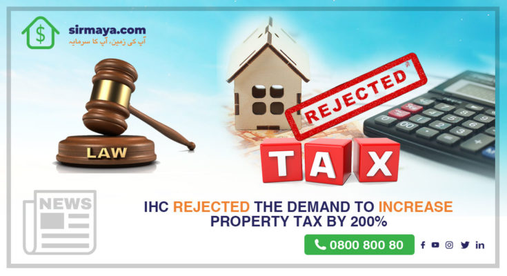 IHC rejected the demand to increase property tax by 200%