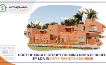 Cost of single-storey housing units reduced by LDA in Naya Pakistan scheme