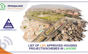 List of LDA approved residential projects in Lahore.